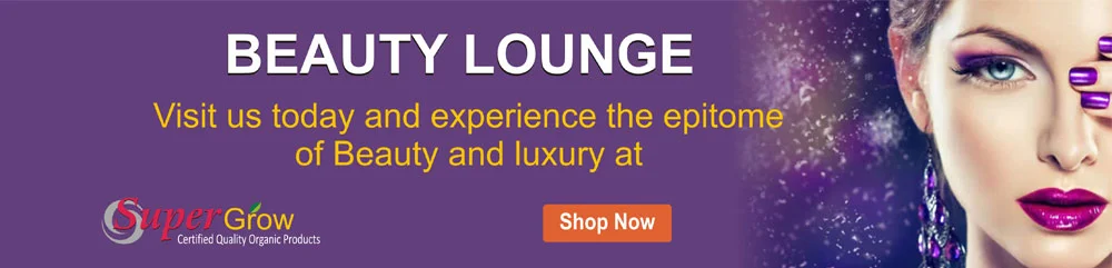 Beauty Lounge banar super grow